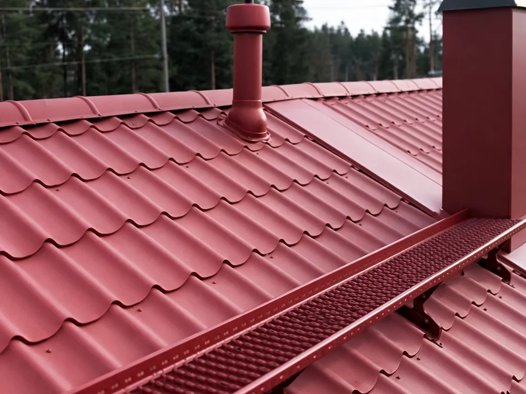 Kattoturvatuotteet asennettuna omakotitalon katolle